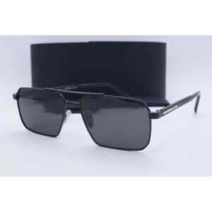 Prada SPR A57 1AB-5Z1 Aviator Black Sunglasses Gray Lenses 58mm